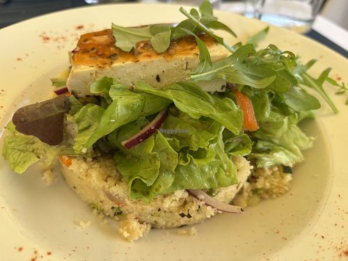 Couscous salad with tofu, also great and fresh  at Restaurante Baía do Bago in Porto Da Cruz