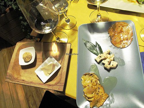 cold cuts and cheese (all vegan) at Minu Organic Bistrot in Orvieto