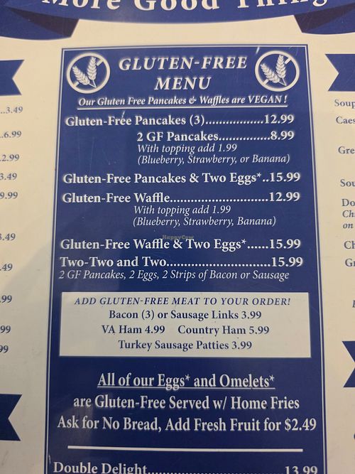  at Colonial Pancake House  in Williamsburg