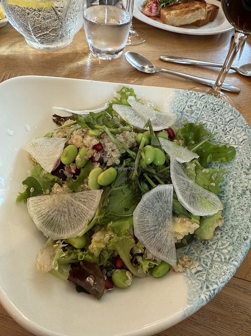 The vegan salad option   at Luseas Restaurant in Westport