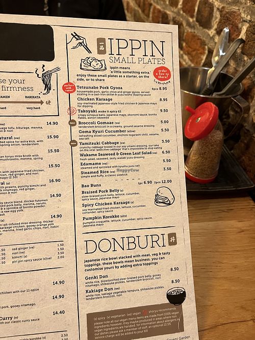 Lots of new vegan options  at Shoryu Ramen- Covent Garden in London