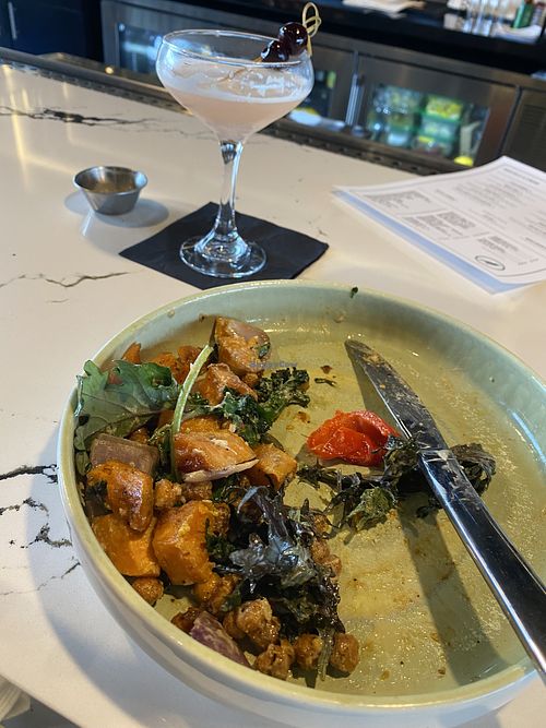 Already half gone because it is so tasty.   at Grackle in Maple Grove