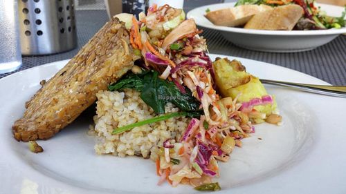 vegan healing plate at French Meadow Bakery & Cafe in Minneapolis