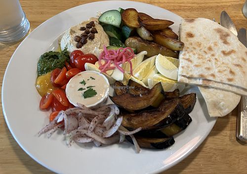 Sabich platter (no mods)  at Nineveh Assyrian Restaurant in Olympia