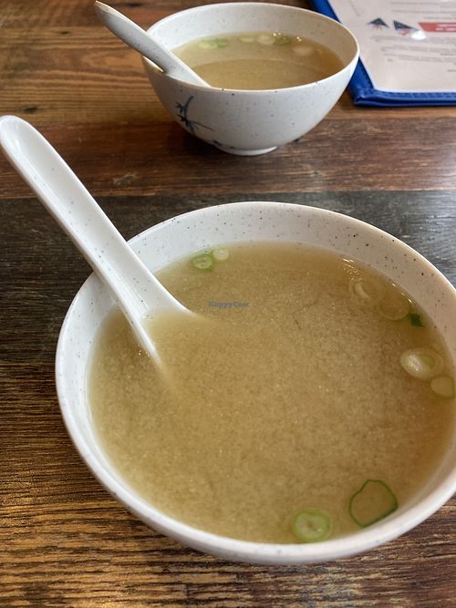 Miso Soupp  at Hana Asian Fusion, Sushi & Bar in Johnson City