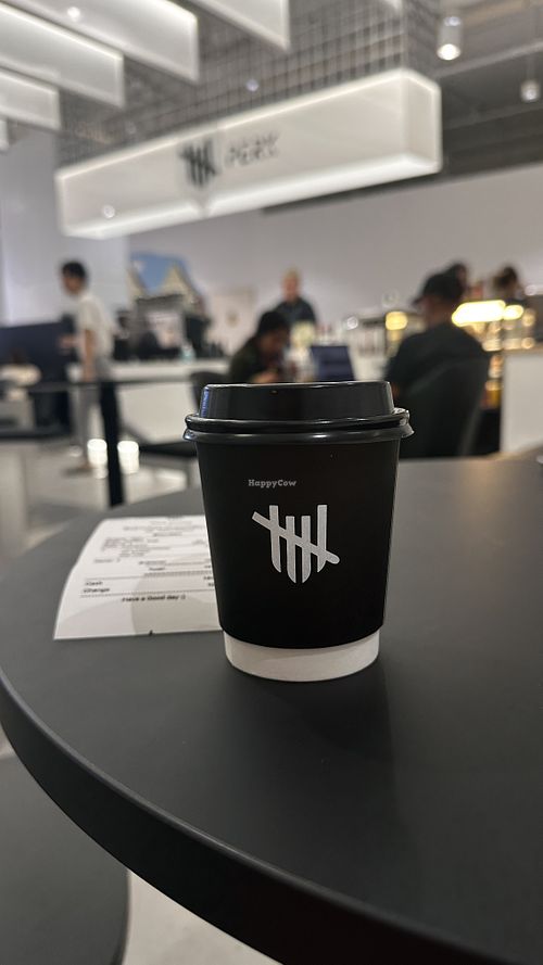 Hot oat cappuccino   at Perk Coffee in Bangkok