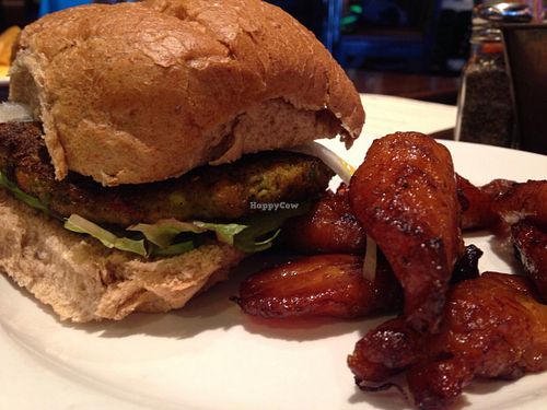 Veggie burger at FuegoMundo in Sandy Springs