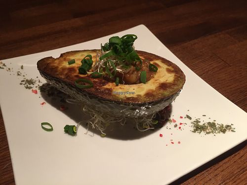 Miso avocado at Organic Plus in Sapporo