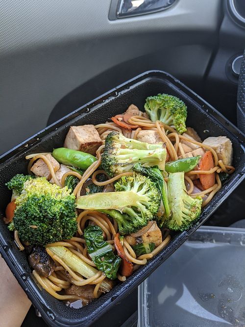 Robin's Chow with Tofu - Vegan! at Robin's Restaurant in Cambria