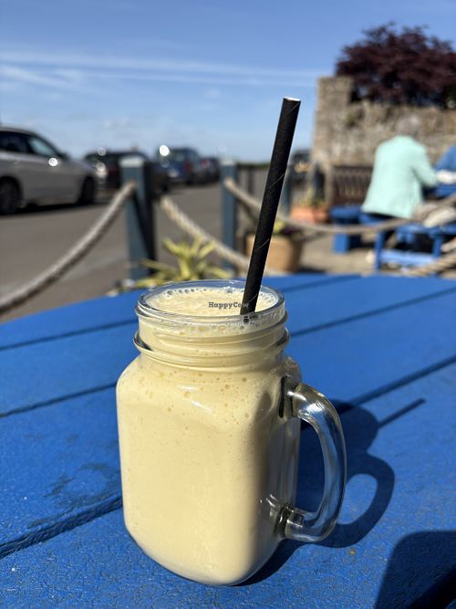 Coconut milk Smoothie right by the sea   at Coorie by the Coast in Dunfermline