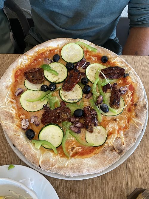 Veganska pizza (only official vegan pizza on the menu)  at Pizzerija In Gostilna Matiček in Radovljica