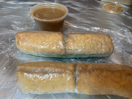 Tofu rolls with peanut sauce, delicious!  at Love Pho Cafe in Oxnard