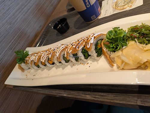 Vegan sushi at ChopChop in Gavle