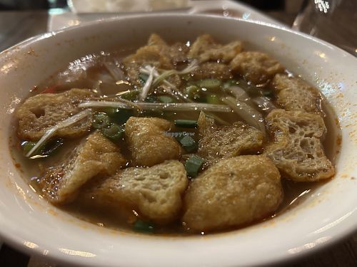 Hot and spicy pho bowl with mushrooms and tofu  at Pho - Newcastle in Newcastle Upon Tyne