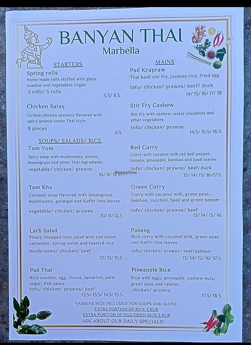   at Banyan Thai in Marbella