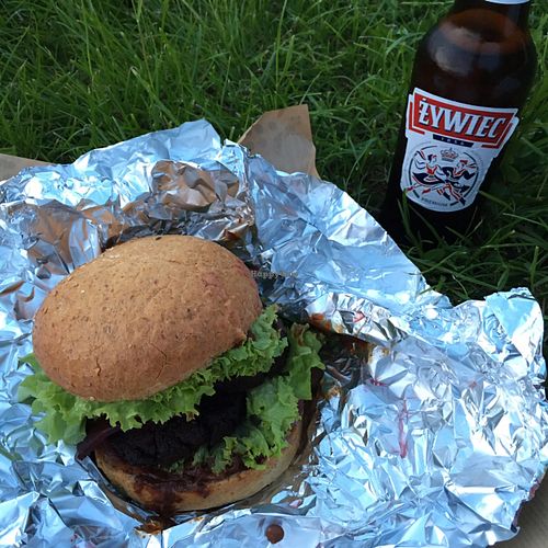 burger and beer - what more do you want  at Nova Krova in Krakow