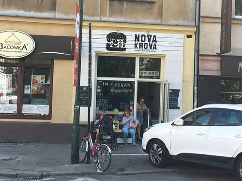outside  at Nova Krova in Krakow
