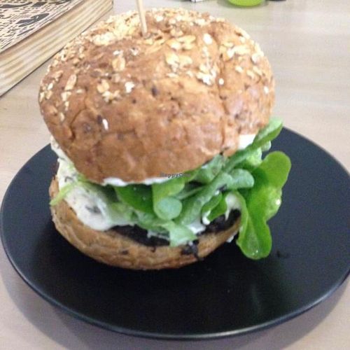 tofu burger at Nova Krova in Krakow