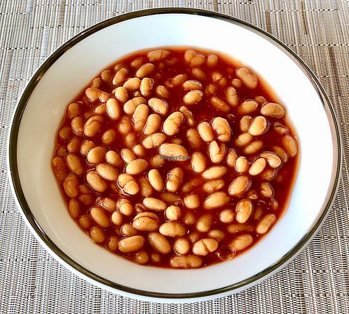 Baked beans at Sahha in Abu Dhabi