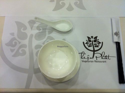 The table is set. at Nha Hang Chay Thien Phat - Old Quarter in Hanoi