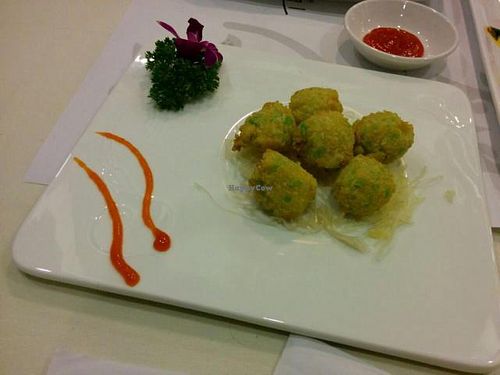 sweet potato balls at Nha Hang Chay Thien Phat - Old Quarter in Hanoi