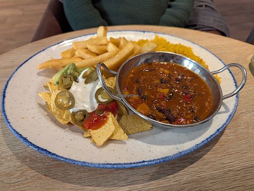 Vegan Chilli at Winter Green in Rotherham