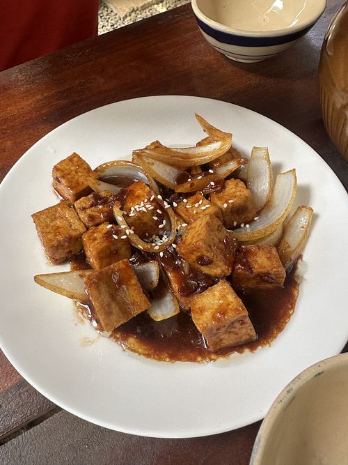 Tofu with soybean paste   at Quán Chay Măng Đen - Cô Ba Măng Đen Bistro in Kon Tum