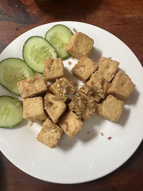 Tofu with lemongras  at Quán Chay Măng Đen - Cô Ba Măng Đen Bistro in Kon Tum
