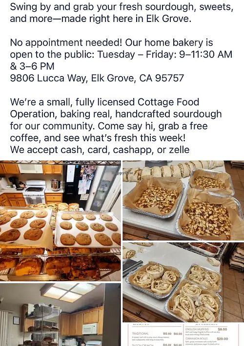 Hours  at Heritage Rise Sourdough in Elk Grove