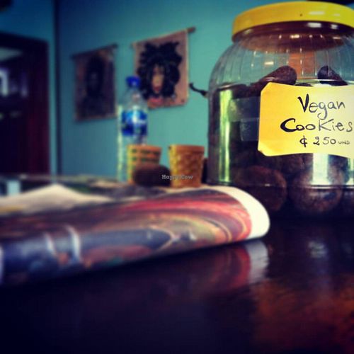 vegan cookies with organic chocolate  :) at Como En Mi Casa in Puerto Viejo De Talamanca