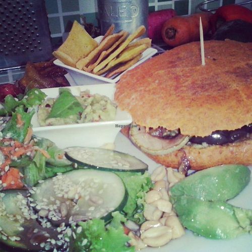 homemade bread with curcuma :) at Como En Mi Casa in Puerto Viejo De Talamanca