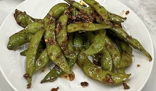 Seasoned edamame   at Shiitake Sizzle in Moses Lake