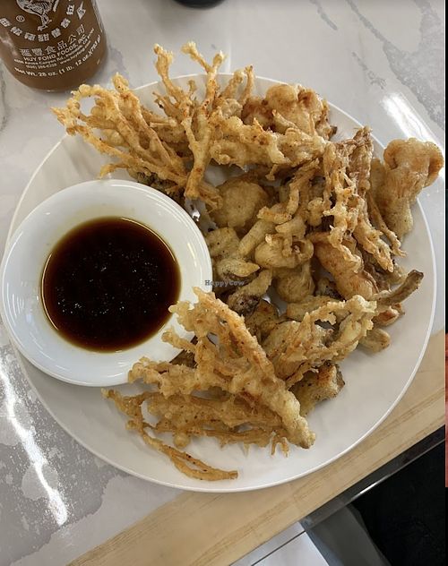 Tempura fried mushrooms   at Shiitake Sizzle in Moses Lake