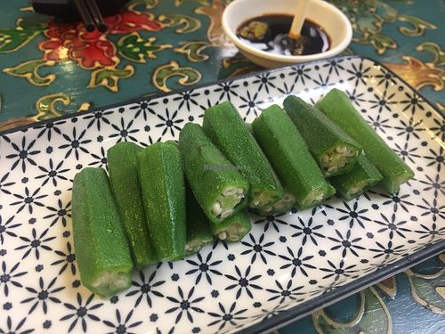 okra at Benzhen Vegetarian in Hong Kong Island