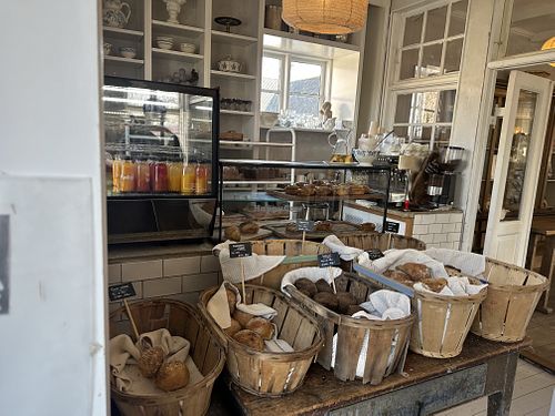 Inside the cafe   at Den Blå Ged in Faarevejle