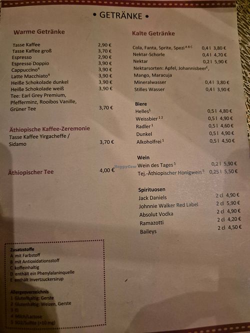  at Abyssinia Restaurant - Teff in Munich