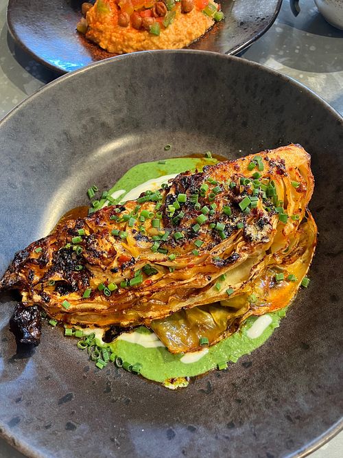 Hispi cabbage at Botanica   in Horsham