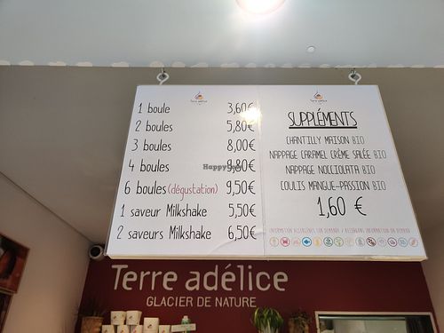 Prix at Glacier Terre adélice Annecy in Annecy