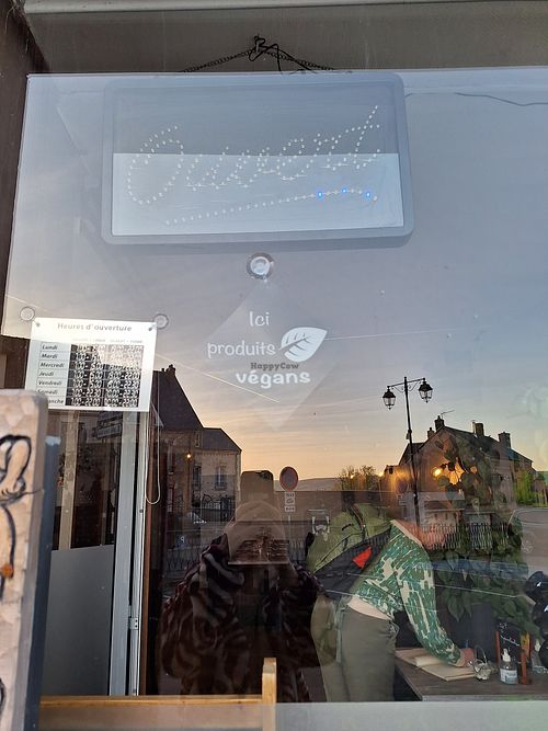 Vegan label at La Porte Oubliée in Chatillon-sur-marne