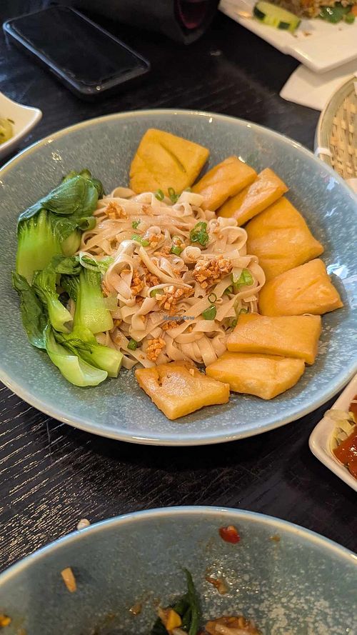 Vegan garlic  dish at Burma O'Clock in Wheaton