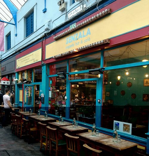 outside at Sarava Creperie  in South West London