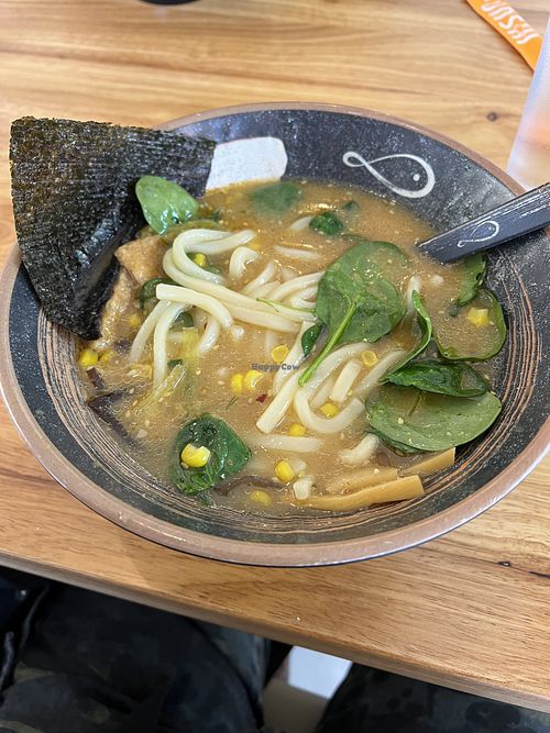 Vegan ramen  at Funshi Sushi Ramen Boba in Fairview Park