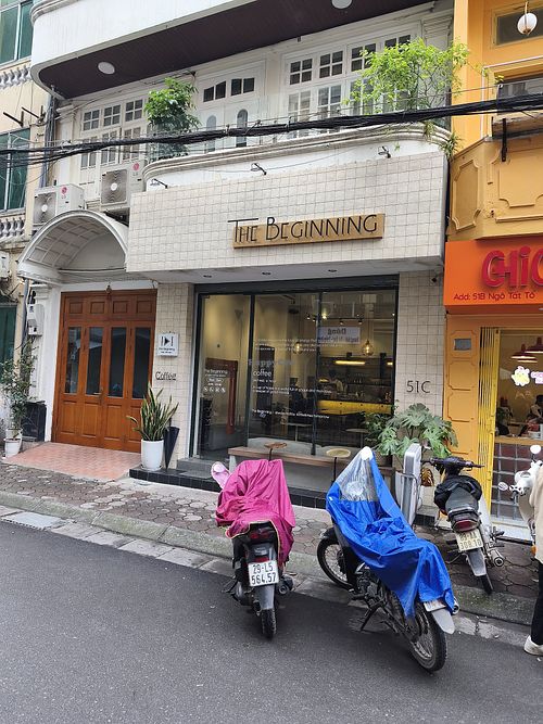 Nice coffee place in a quiet side street at The Beginning Coffee in Hanoi