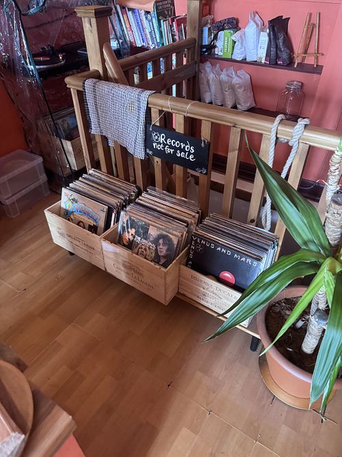 Records   at Folks Cafe in Edinburgh