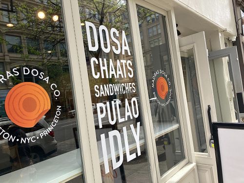 Front at Madras dosa Co  in New York City