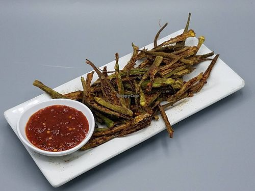 okra at Amaya Bar and Grill in Rochester