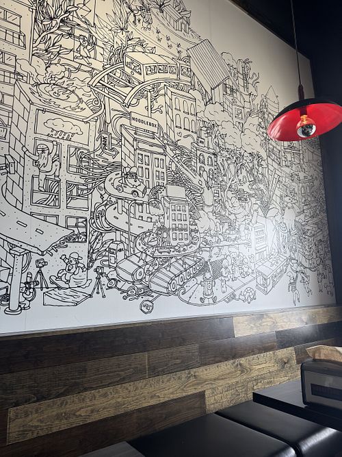 Inside  at Noodlebox in Guelph