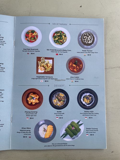 Veggie Menu  at Asian Spice Pancasari in Tabanan