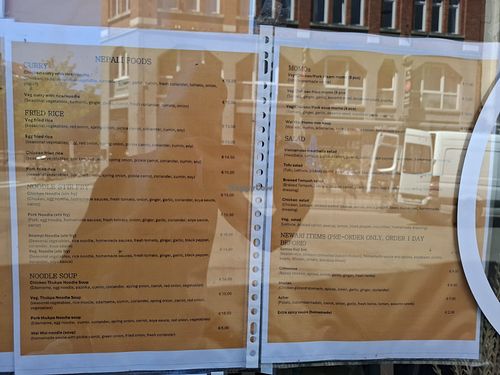 Menu at Bánh Mì Chhen in Leuven