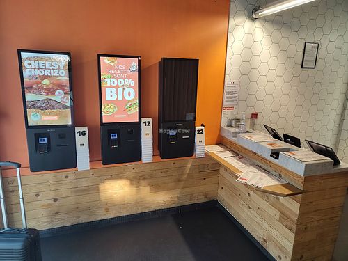 Ordering at Bioburger - Montparnasse in Paris